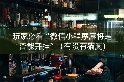 玩家必看“微信小程序麻将是否能开挂”（有没有猫腻)