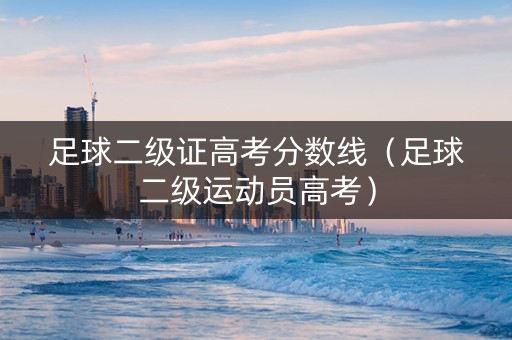 足球二级证高考分数线（足球二级运动员高考）