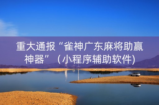重大通报“雀神广东麻将助赢神器”（小程序辅助软件)