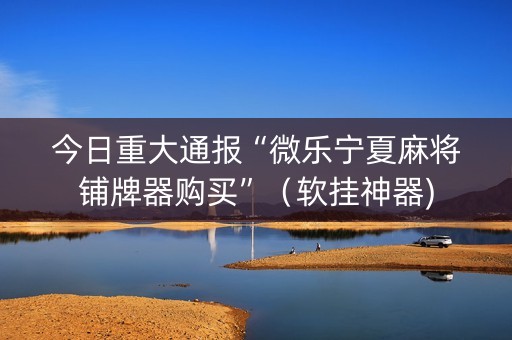 今日重大通报“微乐宁夏麻将铺牌器购买”（软挂神器)