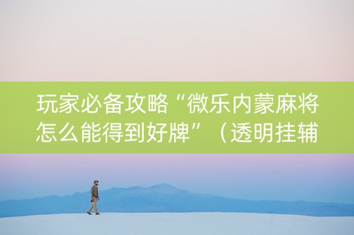 玩家必备攻略“微乐内蒙麻将怎么能得到好牌”（透明挂辅助器)