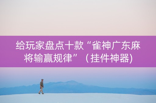 给玩家盘点十款“雀神广东麻将输赢规律”（挂件神器)