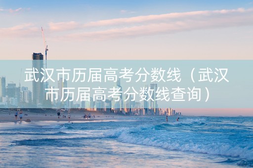 武汉市历届高考分数线（武汉市历届高考分数线查询）