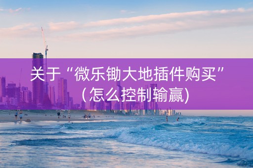 关于“微乐锄大地插件购买”（怎么控制输赢)
