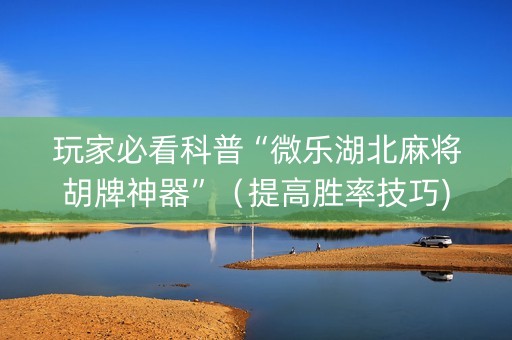 玩家必看科普“微乐湖北麻将胡牌神器”（提高胜率技巧)