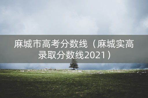 麻城市高考分数线（麻城实高录取分数线2021）