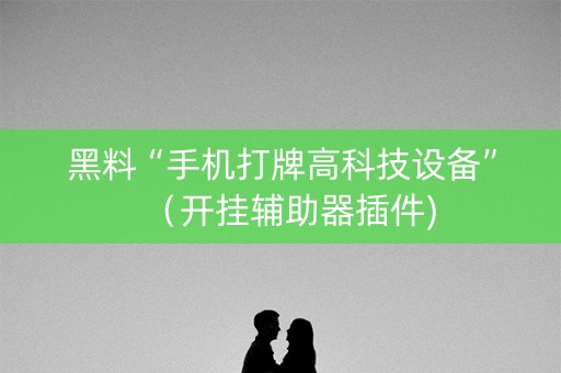 黑料“手机打牌高科技设备”（开挂辅助器插件)