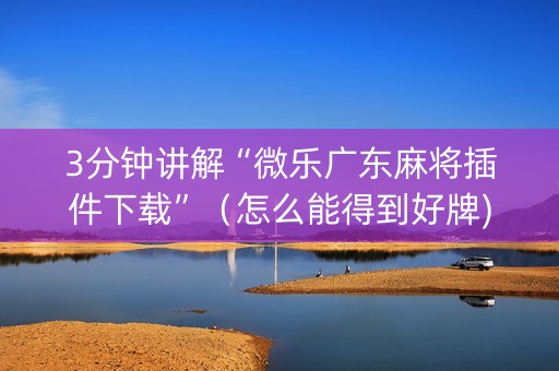 3分钟讲解“微乐广东麻将插件下载”（怎么能得到好牌)