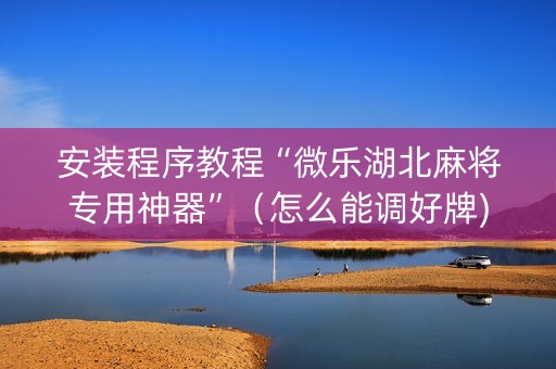 安装程序教程“微乐湖北麻将专用神器”（怎么能调好牌)