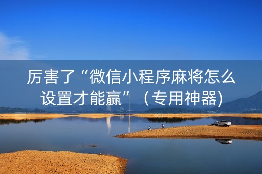 厉害了“微信小程序麻将怎么设置才能赢”（专用神器)