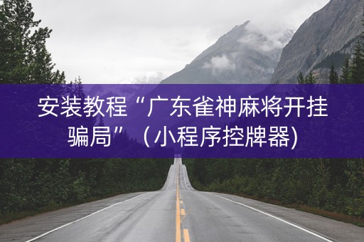 安装教程“广东雀神麻将开挂骗局”（小程序控牌器)