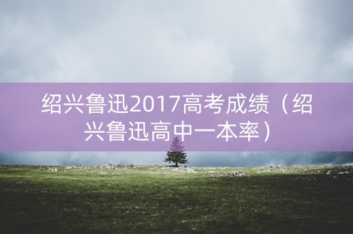 绍兴鲁迅2017高考成绩（绍兴鲁迅高中一本率）