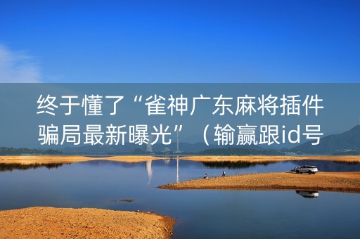 终于懂了“雀神广东麻将插件骗局最新曝光”（输赢跟id号有关系吗)