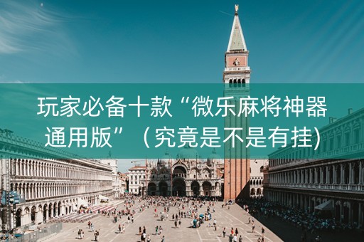 玩家必备十款“微乐麻将神器通用版”（究竟是不是有挂)