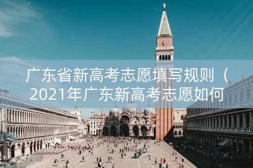 广东省新高考志愿填写规则（2021年广东新高考志愿如何填报）