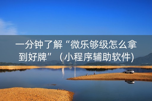 一分钟了解“微乐够级怎么拿到好牌”（小程序辅助软件)
