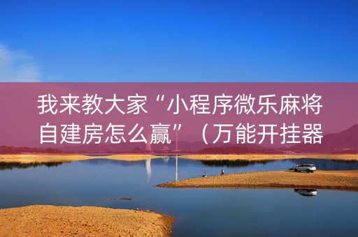 我来教大家“小程序微乐麻将自建房怎么赢”（万能开挂器)