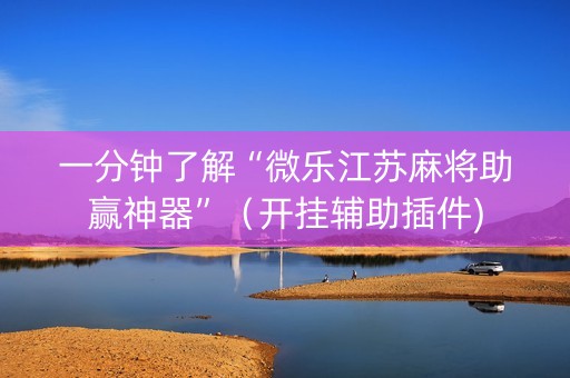 一分钟了解“微乐江苏麻将助赢神器”（开挂辅助插件)