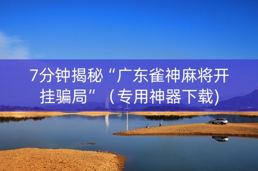 7分钟揭秘“广东雀神麻将开挂骗局”（专用神器下载)