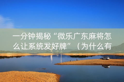 一分钟揭秘“微乐广东麻将怎么让系统发好牌”（为什么有人一直赢)