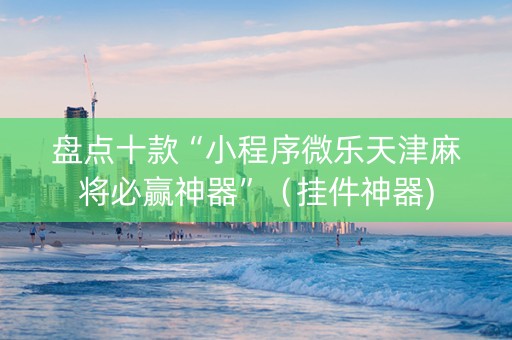 盘点十款“小程序微乐天津麻将必赢神器”（挂件神器)