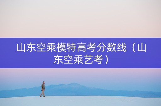 山东空乘模特高考分数线（山东空乘艺考）