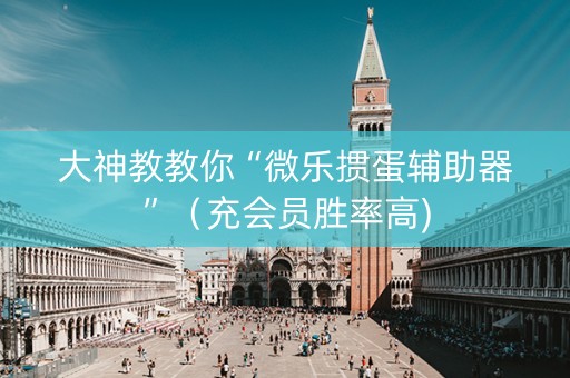 大神教教你“微乐掼蛋辅助器”（充会员胜率高)