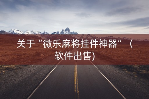 关于“微乐麻将挂件神器”（软件出售)