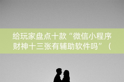 给玩家盘点十款“微信小程序财神十三张有辅助软件吗”（辅助器插件)