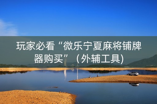 玩家必看“微乐宁夏麻将铺牌器购买”（外辅工具)