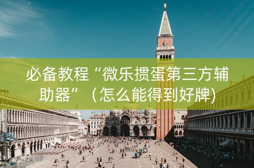 必备教程“微乐掼蛋第三方辅助器”（怎么能得到好牌)