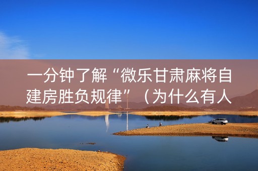 一分钟了解“微乐甘肃麻将自建房胜负规律”（为什么有人一直赢)