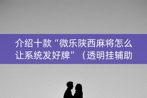 介绍十款“微乐陕西麻将怎么让系统发好牌”（透明挂辅助器)