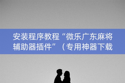 安装程序教程“微乐广东麻将辅助器插件”（专用神器下载)