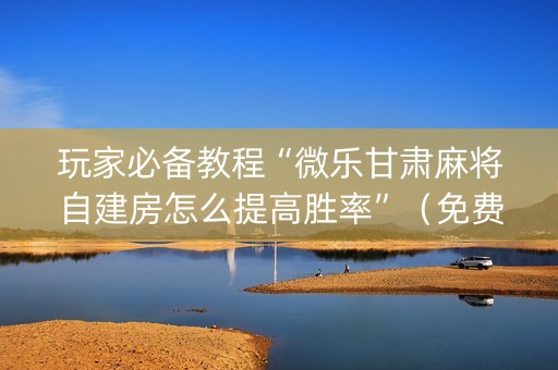 玩家必备教程“微乐甘肃麻将自建房怎么提高胜率”（免费辅助)