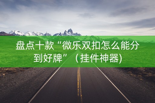 盘点十款“微乐双扣怎么能分到好牌”（挂件神器)
