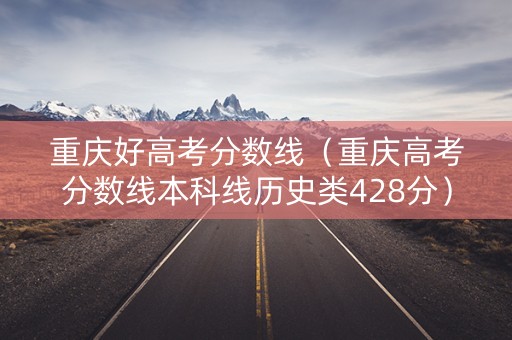 重庆好高考分数线（重庆高考分数线本科线历史类428分）