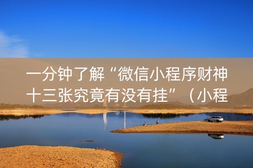 一分钟了解“微信小程序财神十三张究竟有没有挂”（小程序必赢神器)