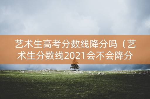 艺术生高考分数线降分吗（艺术生分数线2021会不会降分）