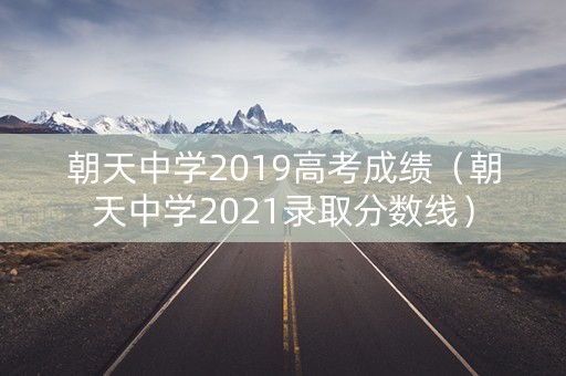 朝天中学2019高考成绩（朝天中学2021录取分数线）