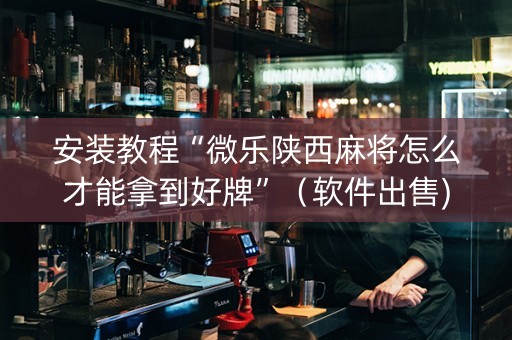安装教程“微乐陕西麻将怎么才能拿到好牌”（软件出售)