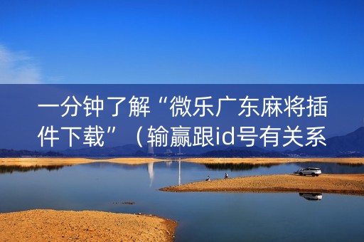 一分钟了解“微乐广东麻将插件下载”（输赢跟id号有关系吗)