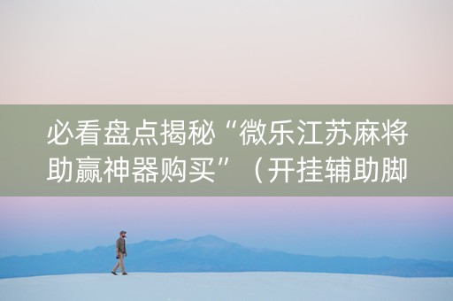 必看盘点揭秘“微乐江苏麻将助赢神器购买”（开挂辅助脚本)