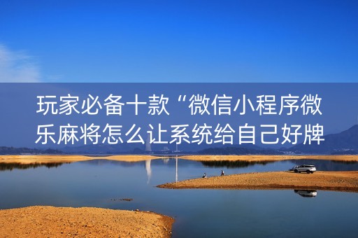 玩家必备十款“微信小程序微乐麻将怎么让系统给自己好牌”（必赢神器辅助器)