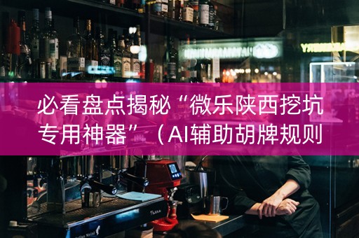 必看盘点揭秘“微乐陕西挖坑专用神器”（AI辅助胡牌规则)