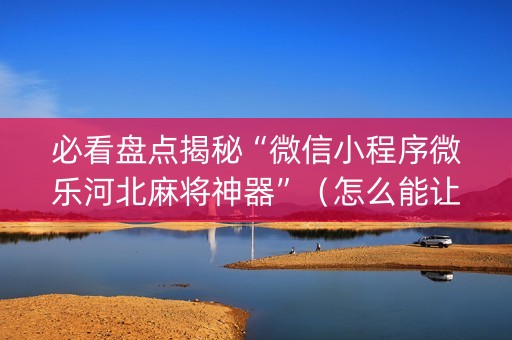 必看盘点揭秘“微信小程序微乐河北麻将神器”（怎么能让牌好一点)