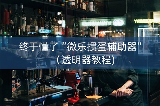 终于懂了“微乐掼蛋辅助器”（透明器教程)