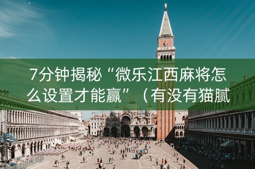 7分钟揭秘“微乐江西麻将怎么设置才能赢”（有没有猫腻)