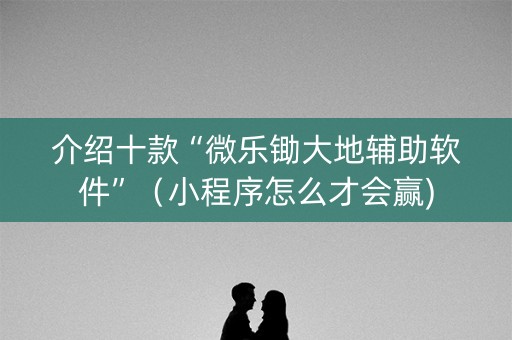 介绍十款“微乐锄大地辅助软件”（小程序怎么才会赢)