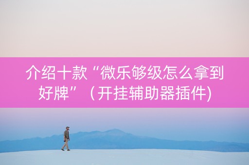 介绍十款“微乐够级怎么拿到好牌”（开挂辅助器插件)